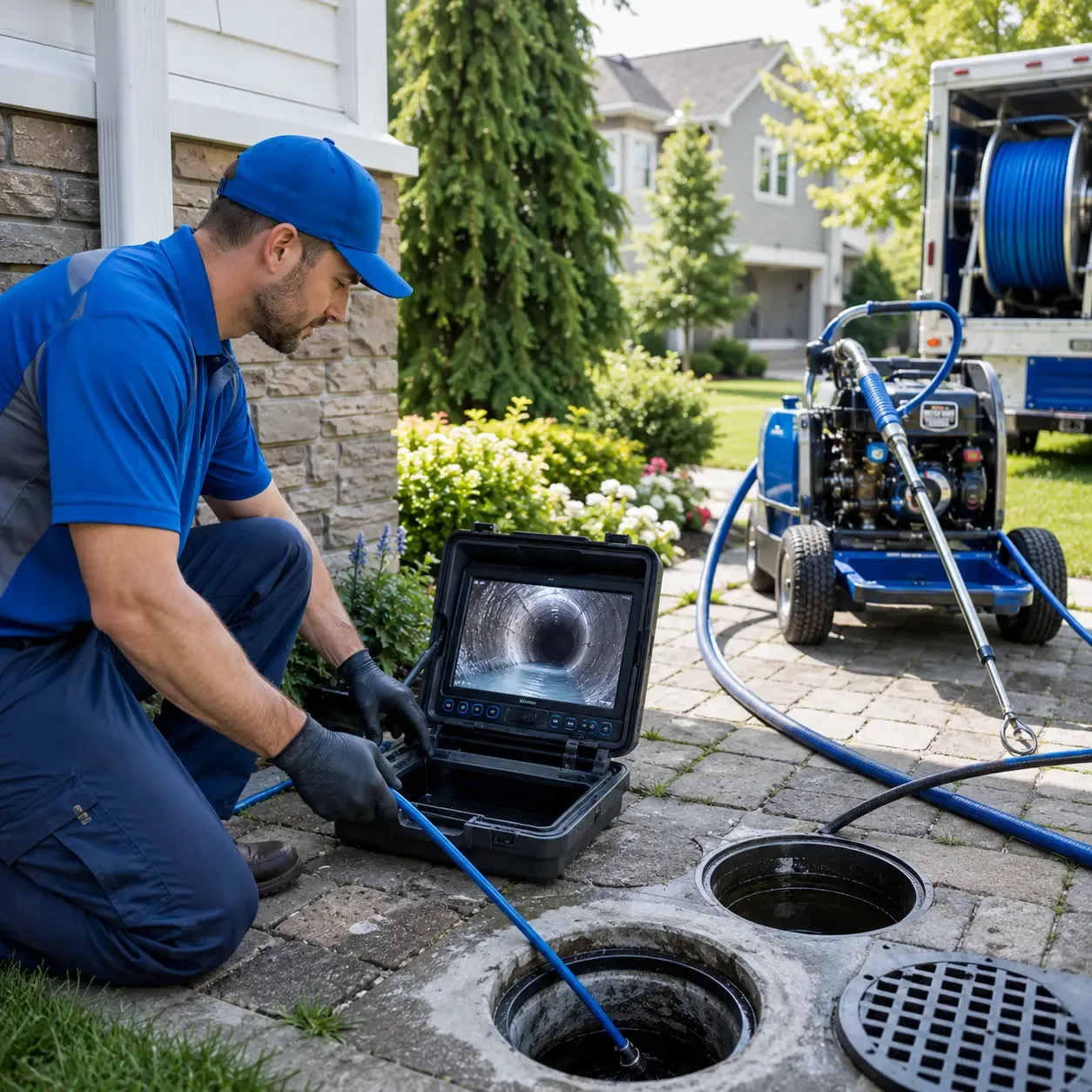 Outdoor drain cleaning professionals serving Caroline, WI